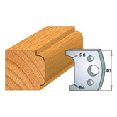 CMT 690.070 PROFILE KNIVES FOR INSERT SHAPER SYSTEM SP 1-37/64”x5/32”  (40x4mm)